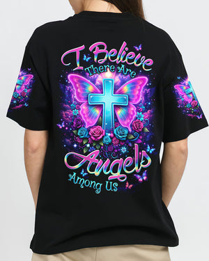 I Believe There Are Angels Among Us Women's All Over Print Shirt - Tltw1003263