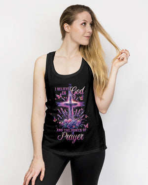 I Believe In God Lavender Women's All Over Print Shirt - Tltw1101243