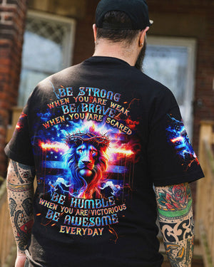 Be Strong When You Are Weak Lion Men's All Over Print Shirt - Tltw1105245