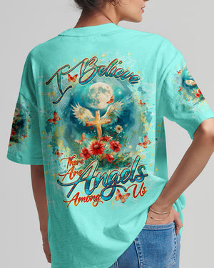 I Believe There Are Angels Among Us Women's All Over Print Shirt - Tltw1203254