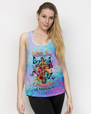 When God Steps In Miracles Happen Women's All Over Print Shirt - Tltw1206245