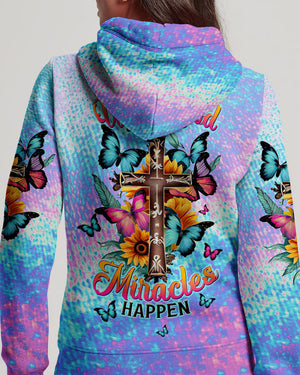 When God Steps In Miracles Happen Women's All Over Print Shirt - Tltw1206245