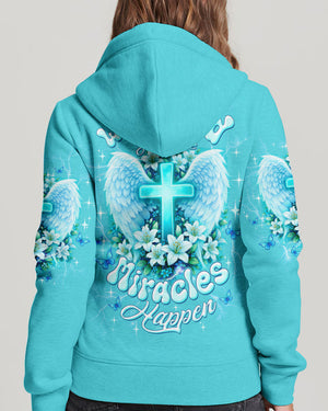 When God Steps In Miracles Happen Women's All Over Print Shirt - Tltw1302263