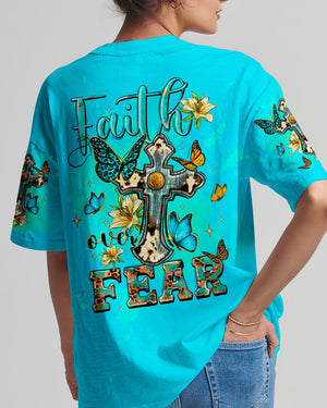 Faith Over Fear Women's All Over Print Shirt - Tltw1309235