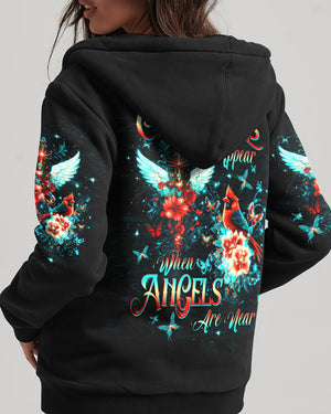 Cardinals Appear When Angels Are Near Women's All Over Print Shirt - Tltw1312245