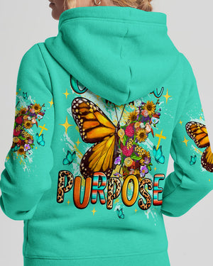 Created With A Purpose Butterfly Women's All Over Print Shirt - Tltw1410253