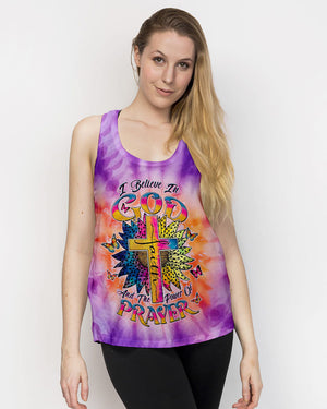 I Believe In God Cross Sunflower Women's All Over Print Shirt - Tltw1811243