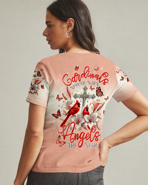 Cardinals Appear When Angels Are Near Women's All Over Print Shirt - Tltw1903253