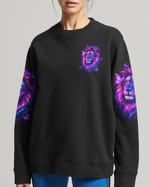 Blessed By God Lion Butterfly Women's All Over Print Shirt - Tltw1903262