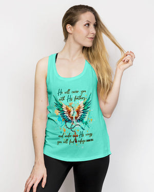 He Will Cover You With His Feathers Wings Women's All Over Print Shirt - Tltw1911243