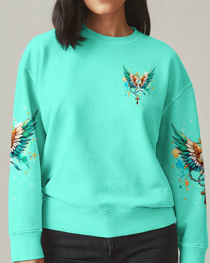 He Will Cover You With His Feathers Wings Women's All Over Print Shirt - Tltw1911243