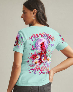 Cardinals Appear When Angels Are Near Women's All Over Print Shirt - Tltw2001252