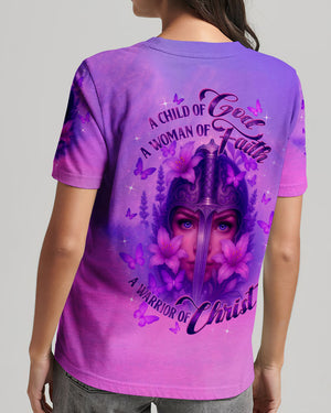 A Child Of God A Woman Of Faith Warrior Women's All Over Print Shirt - Tltw2107253