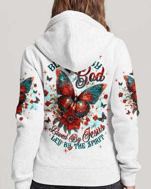 Blessed By God Loved By Jesus Butterfly Women's All Over Print Shirt - Tltw2209251