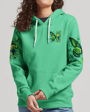 Blessed By God Loved By Jesus Butterfly Women's All Over Print Shirt - Tltw2210252