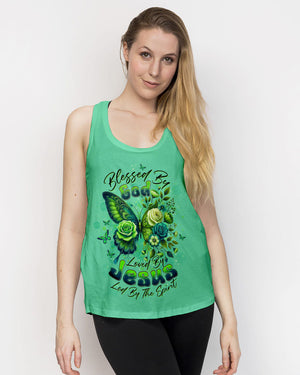 Blessed By God Loved By Jesus Butterfly Women's All Over Print Shirt - Tltw2210252