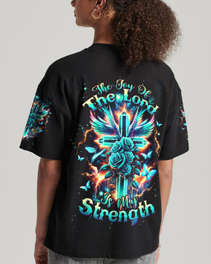 The Joy Of The Lord Cross Wings Women's All Over Print Shirt - Tltw2301244
