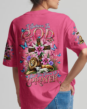 I Believe In God Lion Lamb Women's All Over Print Shirt - Tltw2301254