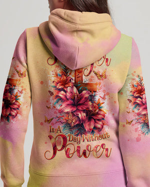 A Day Without Prayer Is A Day Without Power Lilies Women's All Over Print Shirt - Tltw2304245