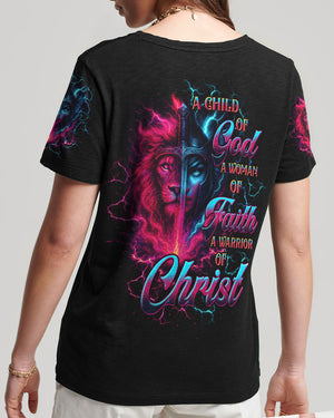A Child Of God A Woman Of Faith Women's All Over Print Shirt - Tltw2306253