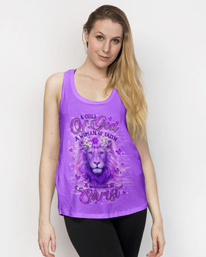 A Child Of God A Woman Of Faith Lion Women's All Over Print Shirt - Tltw2701263
