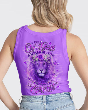 A Child Of God A Woman Of Faith Lion Women's All Over Print Shirt - Tltw2701263