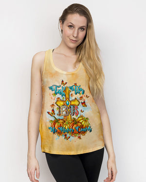 Fall For Jesus He Never Leaves Cross Women's All Over Print Shirt - Tltw2907242