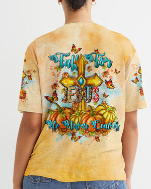 Fall For Jesus He Never Leaves Cross Women's All Over Print Shirt - Tltw2907242