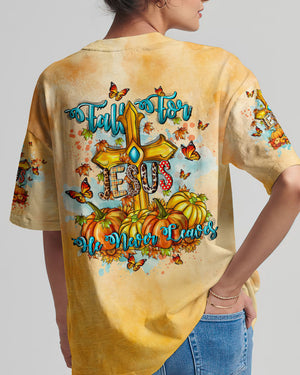 Fall For Jesus He Never Leaves Cross Women's All Over Print Shirt - Tltw2907242
