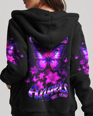 When Butterflies Appear Angels Are Near Women's All Over Print Shirt - Tltw3006252