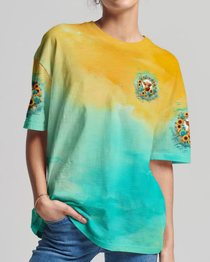He Owns The Cattle On A Thousand Hills Cow Women's All Over Print Shirt - Tltw3007243