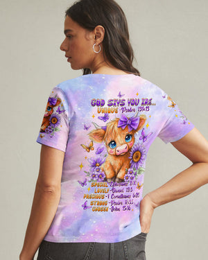 God Says You Are Cow Women's All Over Print Shirt - Tltw3007253