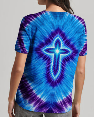 Cross Tie Dye Women's All Over Print Shirt - Tltw3112252