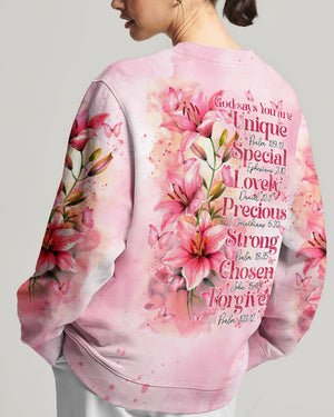 God Says You Are Lilies Women's All Over Print Shirt - Ty0811241