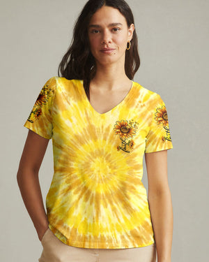 Faith Sunflower Women's All Over Print Shirt - Ty1104261