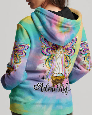 Oh Come Let Us Adore Him Women's All Over Print Shirt - Ty1511243