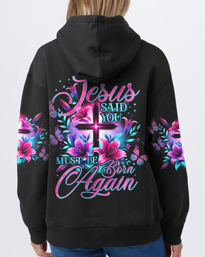 Jesus Said You Must Be Born Again Women's All Over Print Shirt - Tyhi0807242