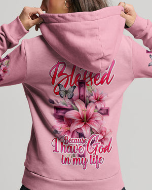 I Am Blessed Because I Have God In My Life Women's All Over Print Shirt - Tyhi2504242