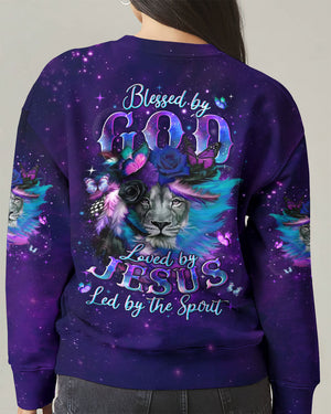 Blessed By God Lion Women's All Over Print Shirt - Tyln0403262