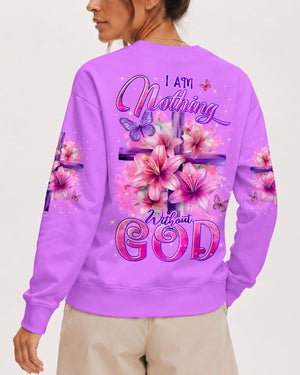 I Am Nothing Without God Women's All Over Print Shirt - Tyln2007261