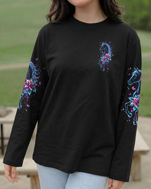 Blessed By God Loved By Jesus Horse Women's All Over Print Shirt - Typq0403262