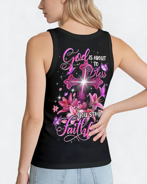 God Is About To Bless You Stay Faithful Women's All Over Print Shirt - Typq1906263
