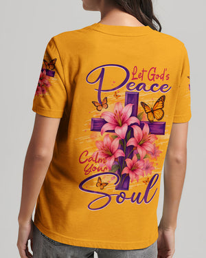 Let God's Peace Calm Your Soul Women's All Over Print Shirt - Typq2010251