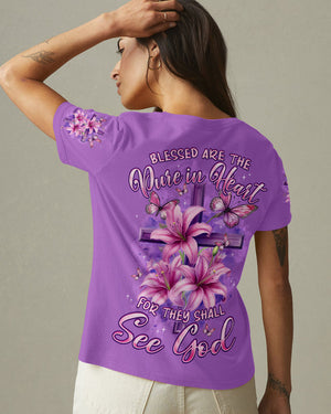 Blessed Are The Pure In Heart Women's All Over Print Shirt - Typq2703262
