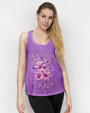 Blessed Are The Pure In Heart Women's All Over Print Shirt - Typq2703262
