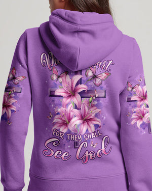 Blessed Are The Pure In Heart Women's All Over Print Shirt - Typq2703262