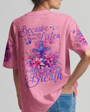 Pray As Long As I Have Breathe Women's All Over Print Shirt - Tyqy0103241