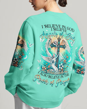 I Believe Angels Of God Women's All Over Print Shirt - Tyqy0208242