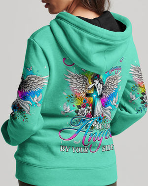 May There Always Be An Angel Beside You Women's All Over Print Shirt - Tyqy0508243
