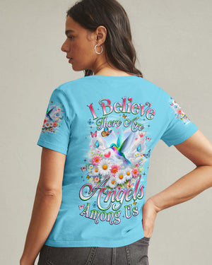I Believe There Are Angels Among Us Hummingbird Women's All Over Print Shirt - Tyqy0602262